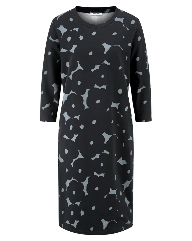Peter Hahn Sweatkleid Rundhals-Ausschnitt  mehrfarbig Mehrfarbig