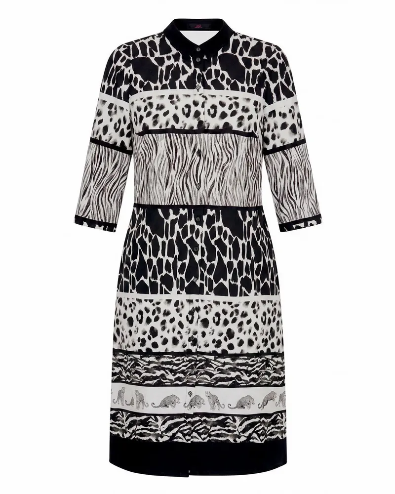 Emilia Lay Kleid 3/4-Arm  schwarz Schwarz