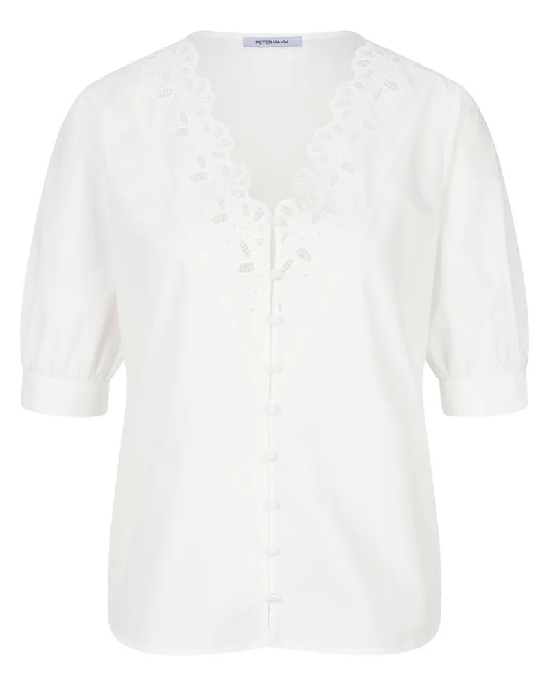 Peter Hahn Bluse  weiss Weiss