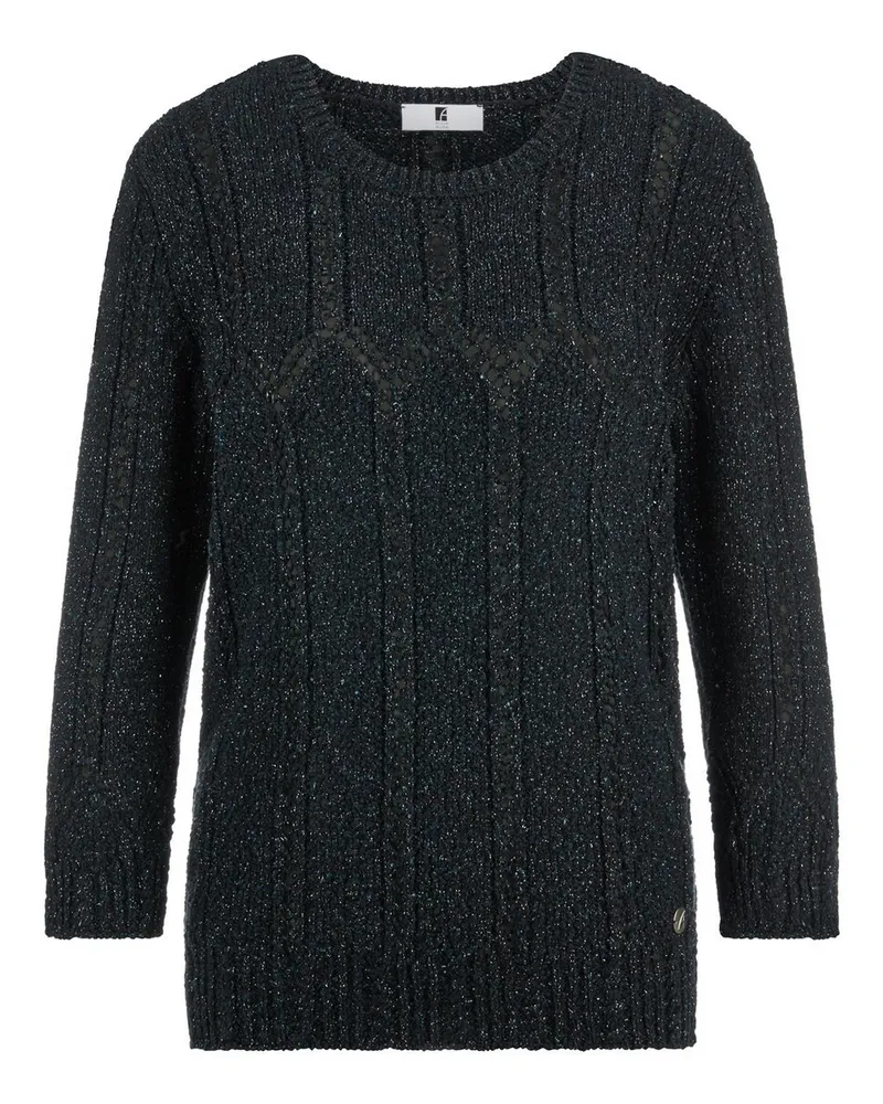 Anna Aura Rundhals-Pullover ­3/4-Arm  blau Blau