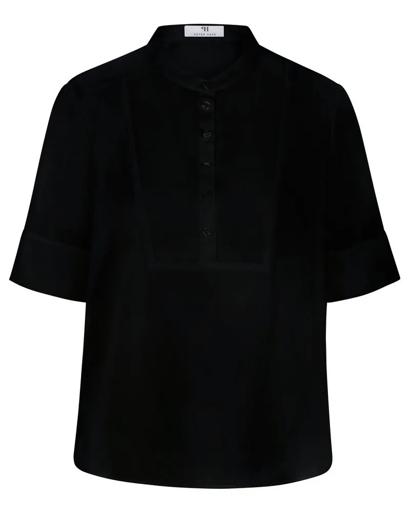 Peter Hahn Bluse zum Schlupfen  schwarz Schwarz