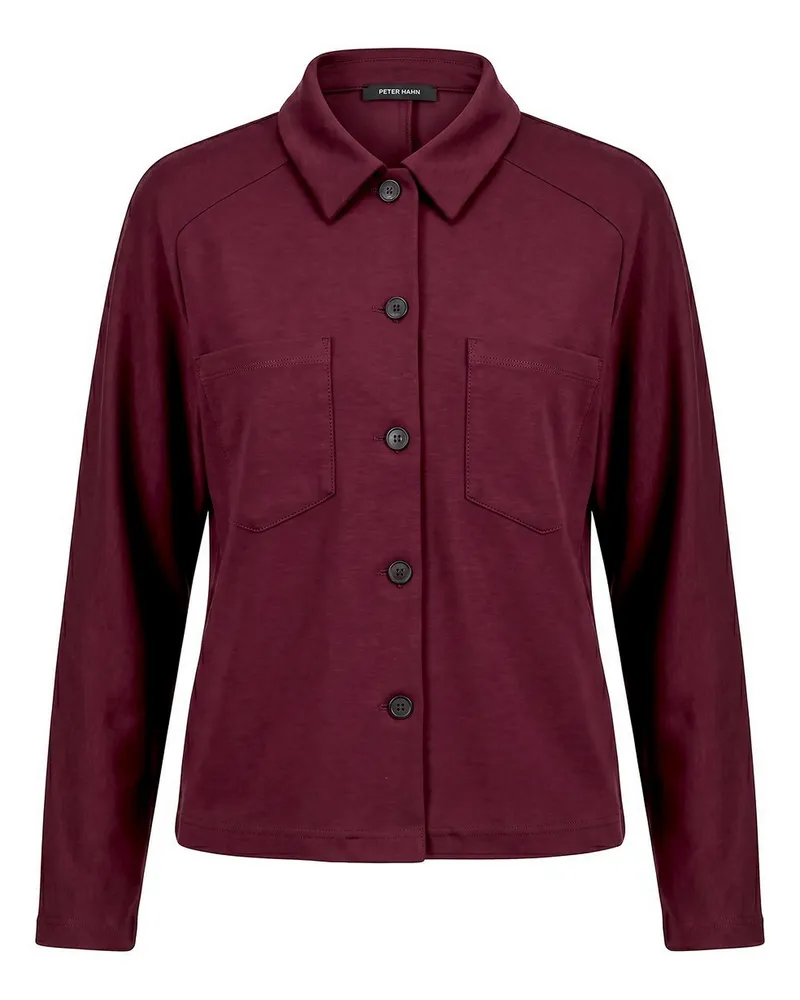 Peter Hahn Jersey-Jacke  rot Rot