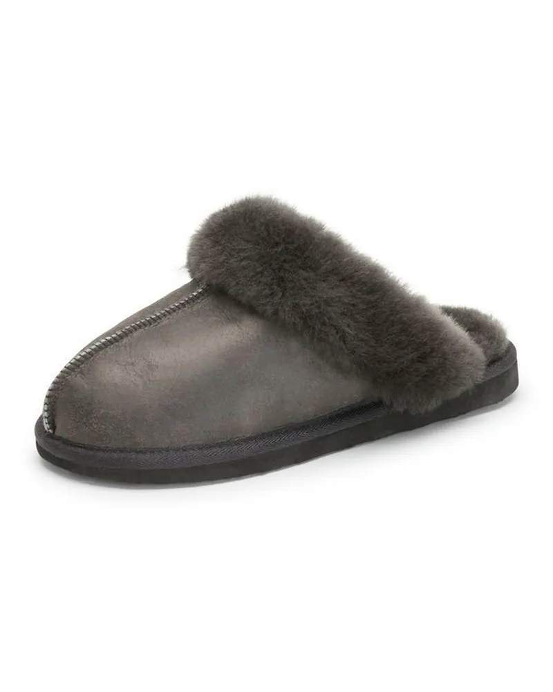 Shepherd Lammfell-Pantolette Jessica  schwarz Schwarz