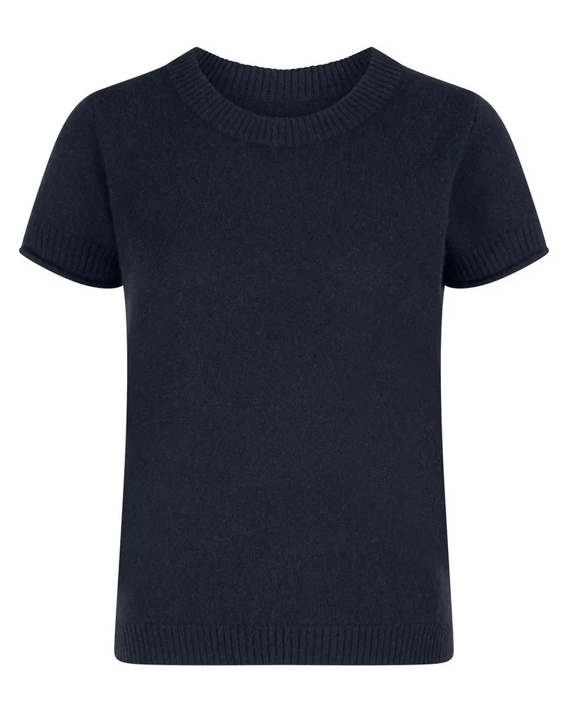 Peter Hahn Rundhals-Pullover  blau Blau