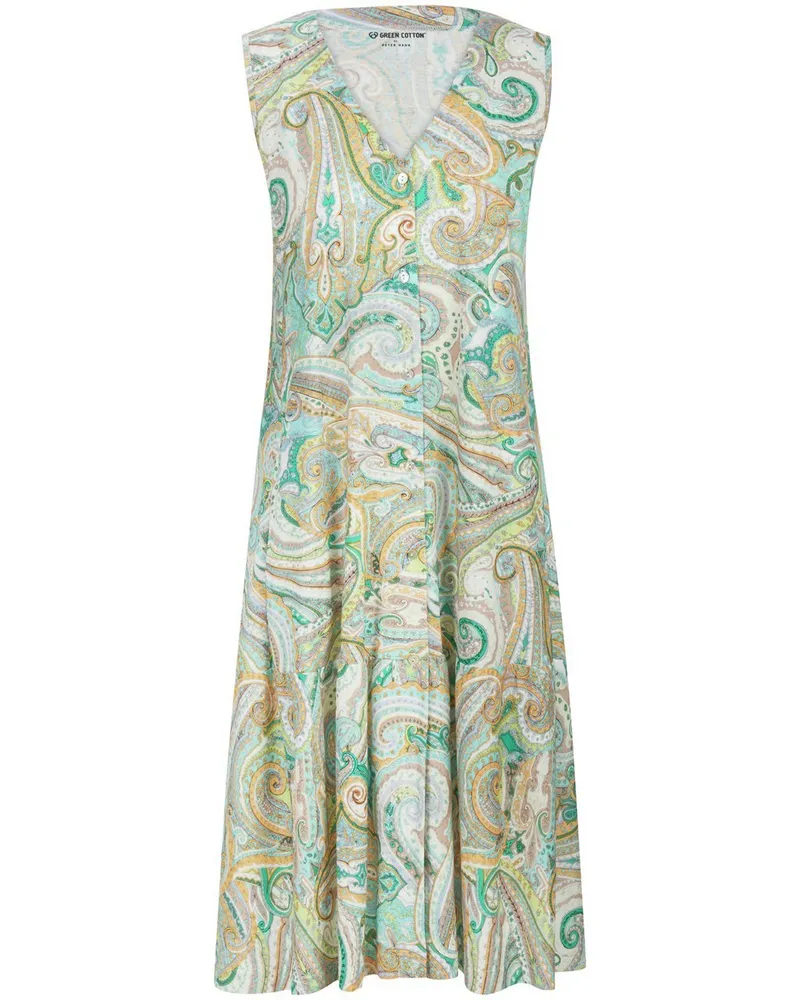 Green Cotton Ärmelloses Jersey-Kleid Marta  weiss Weiss