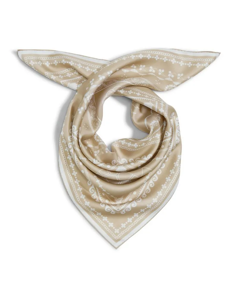 Peter Hahn Nicki-Tuch aus 100% Seide  beige Beige