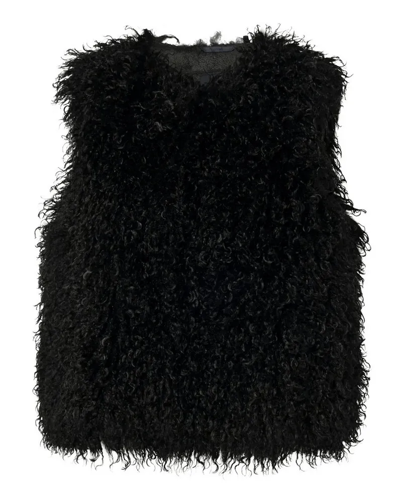 JOOP! Fake Fur-Weste  schwarz Schwarz
