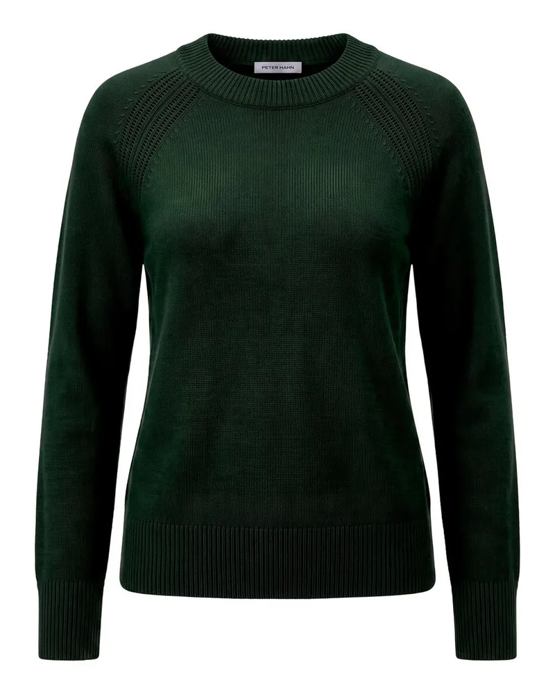 Peter Hahn Rundhals-Pullover  grün Grün