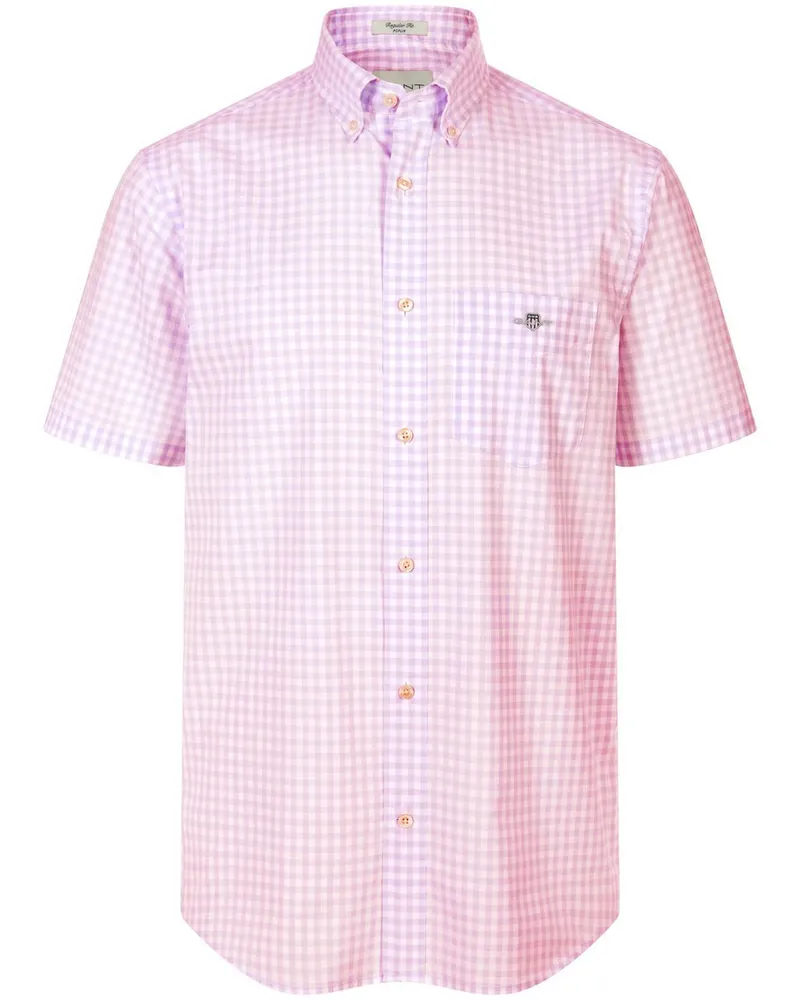 Gant Vichy-Karohemd Button-down-­Kragen  rosé Rosé