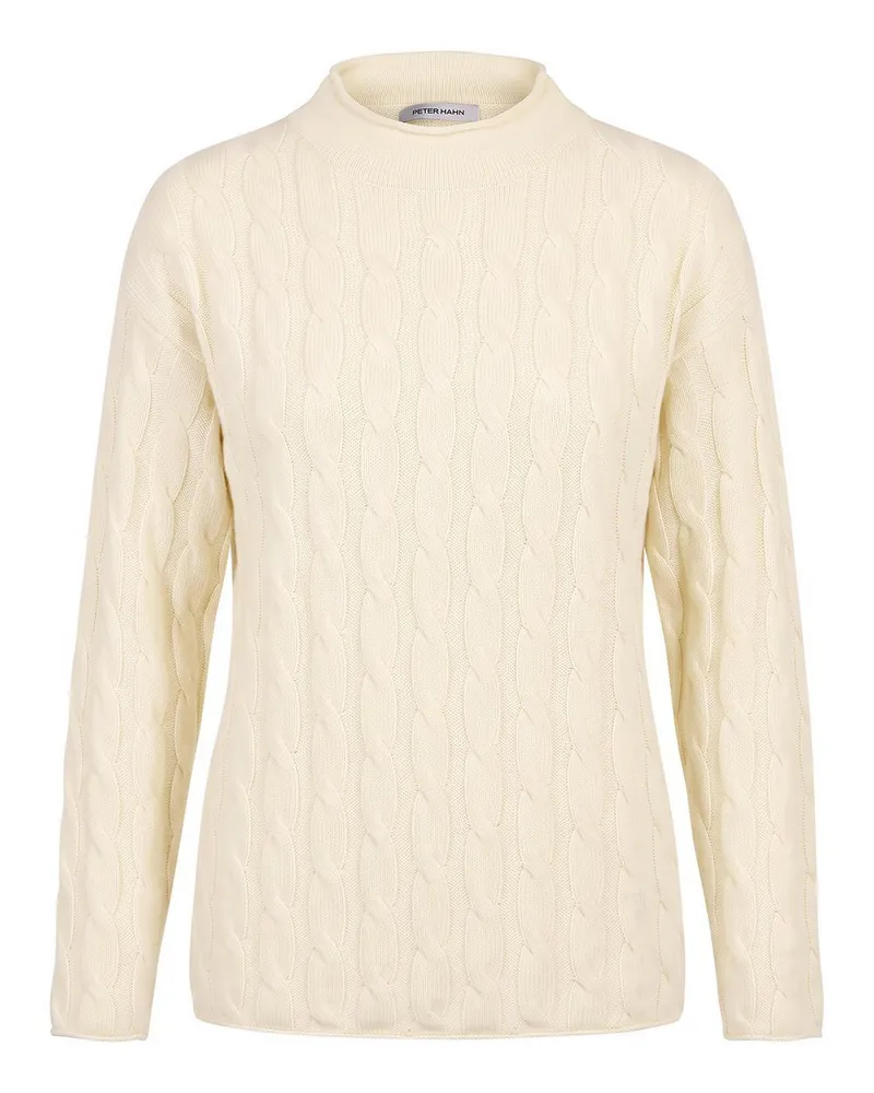 Peter Hahn Pullover Stehkragen  weiss Weiss