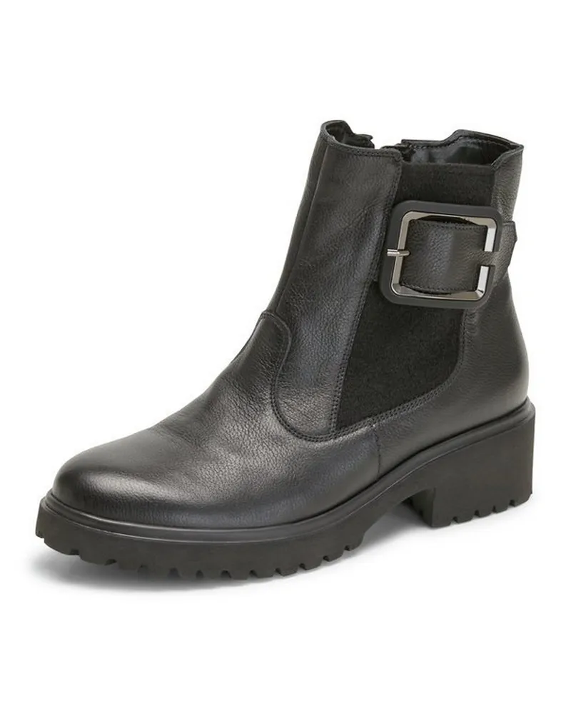 Waldläufer Stiefelette Luise  schwarz Schwarz