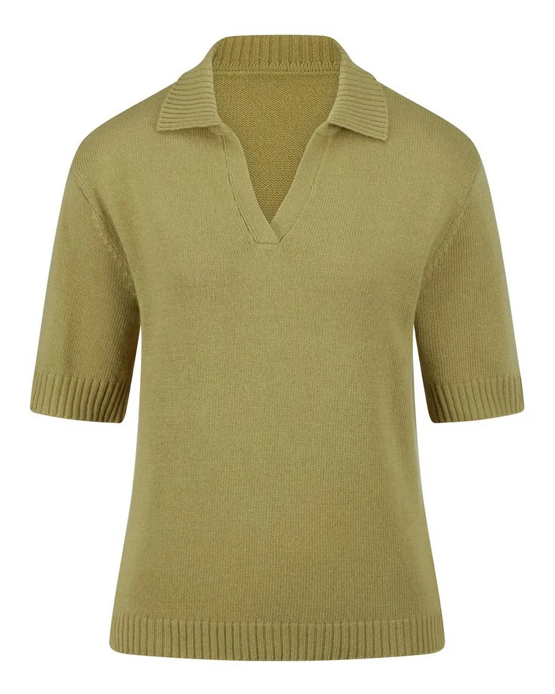 Peter Hahn Pullover Polokragen  grün Grün