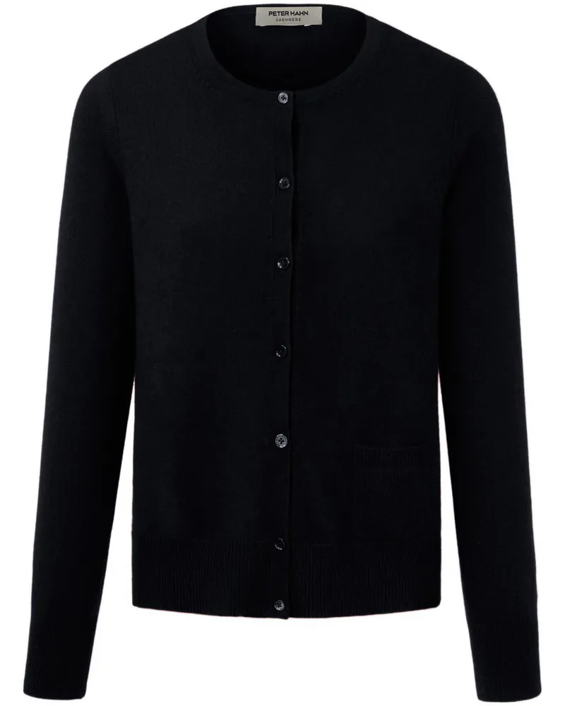 Peter Hahn Strickjacke aus 100% Premium-Kaschmir  schwarz Schwarz