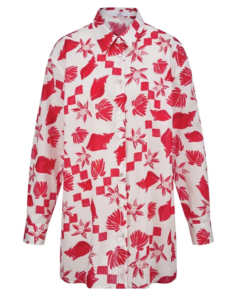 Emilia Lay Bluse  weiss Weiss