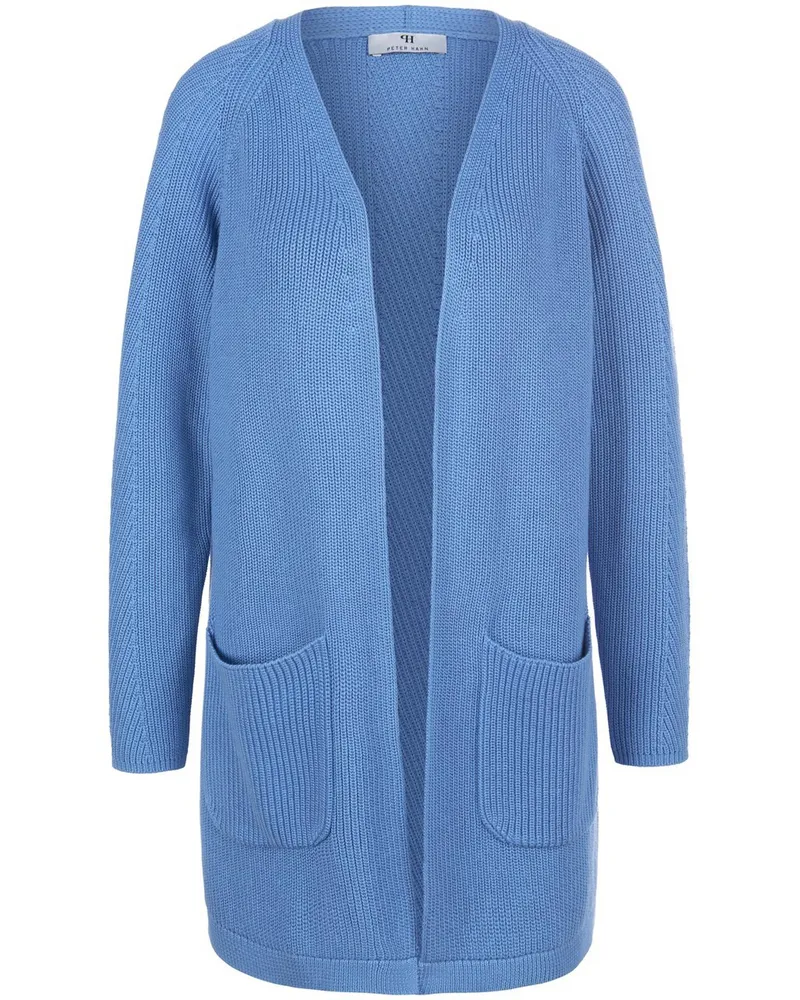Peter Hahn Strickjacke  blau Blau