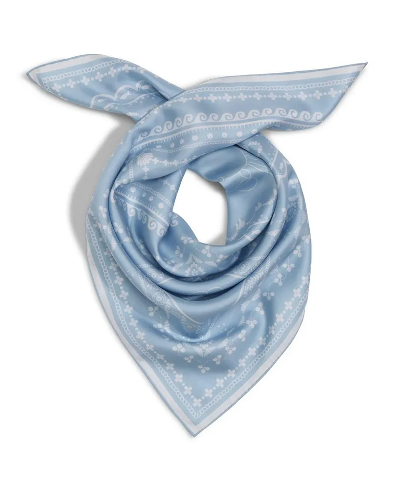 Peter Hahn Nicki-Tuch aus 100% Seide  blau Blau