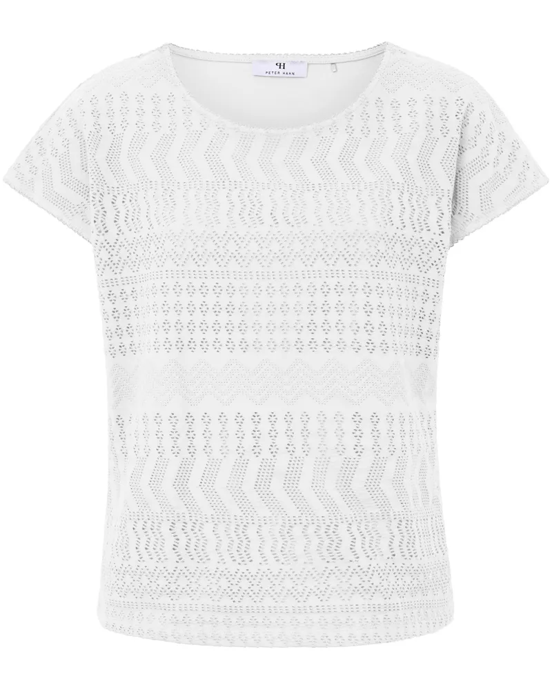 Peter Hahn Rundhals-Shirt  weiss Weiss