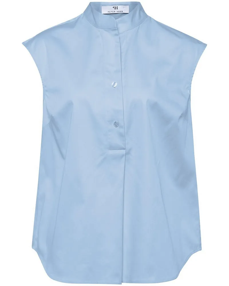 Peter Hahn Ärmellose Bluse  blau Blau
