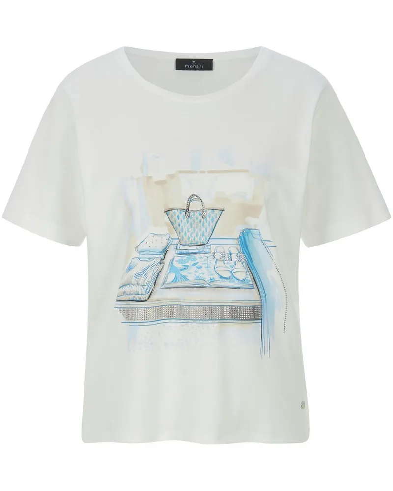 monari Rundhals-Shirt weiss