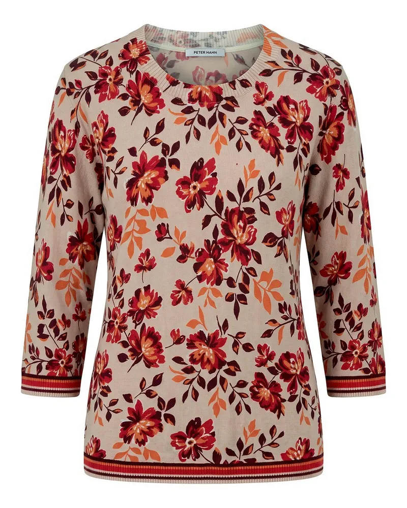 Peter Hahn Rundhals-Pullover  beige Beige