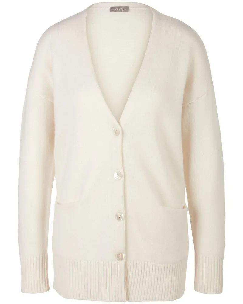 Include Strickjacke  weiss Weiss
