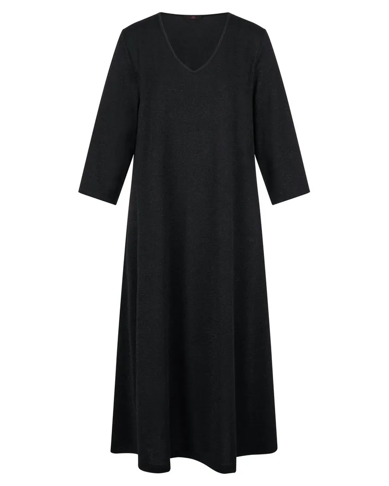 Emilia Lay Jersey-Kleid 3/4-Arm  schwarz Schwarz