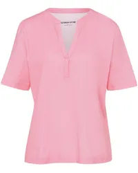 Green Cotton Shirt Sine  pink Pink