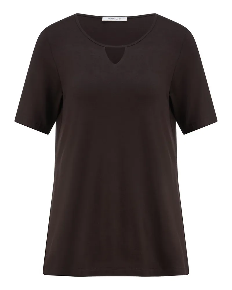 Peter Hahn Rundhals-Shirt  braun Braun