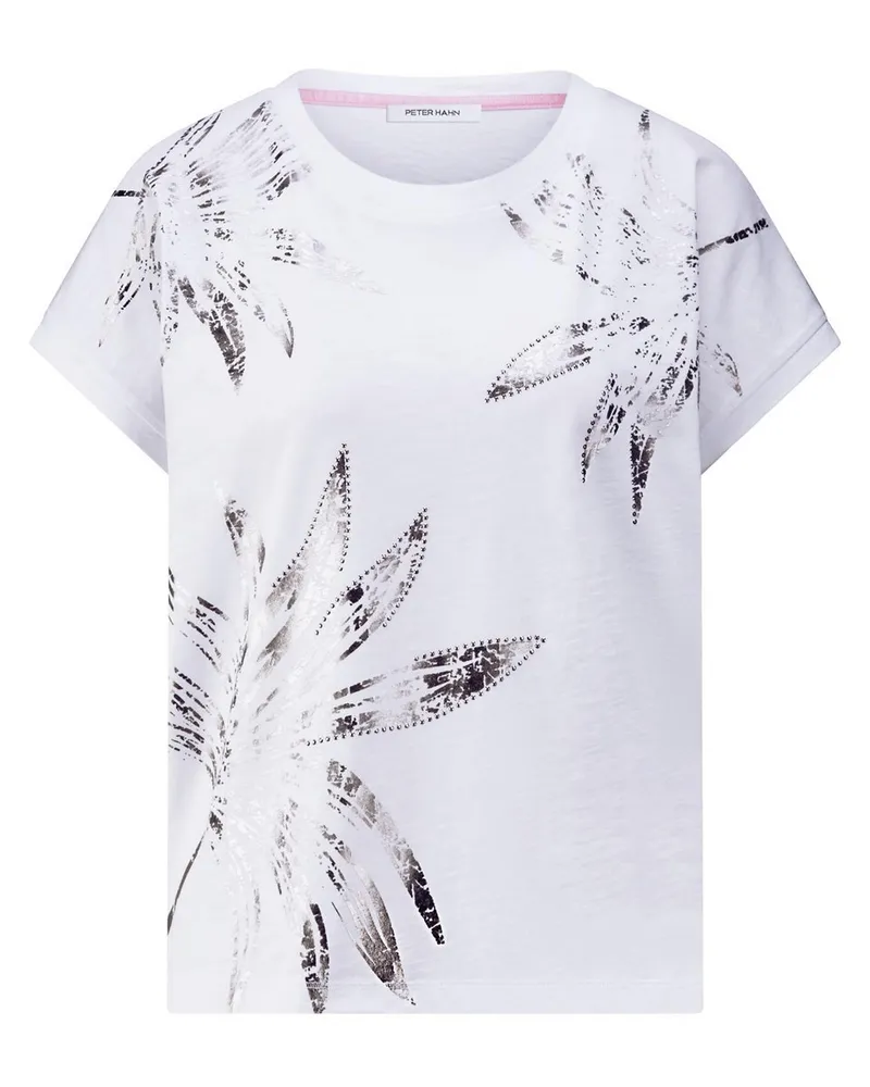 Peter Hahn Rundhals-Shirt  weiss Weiss