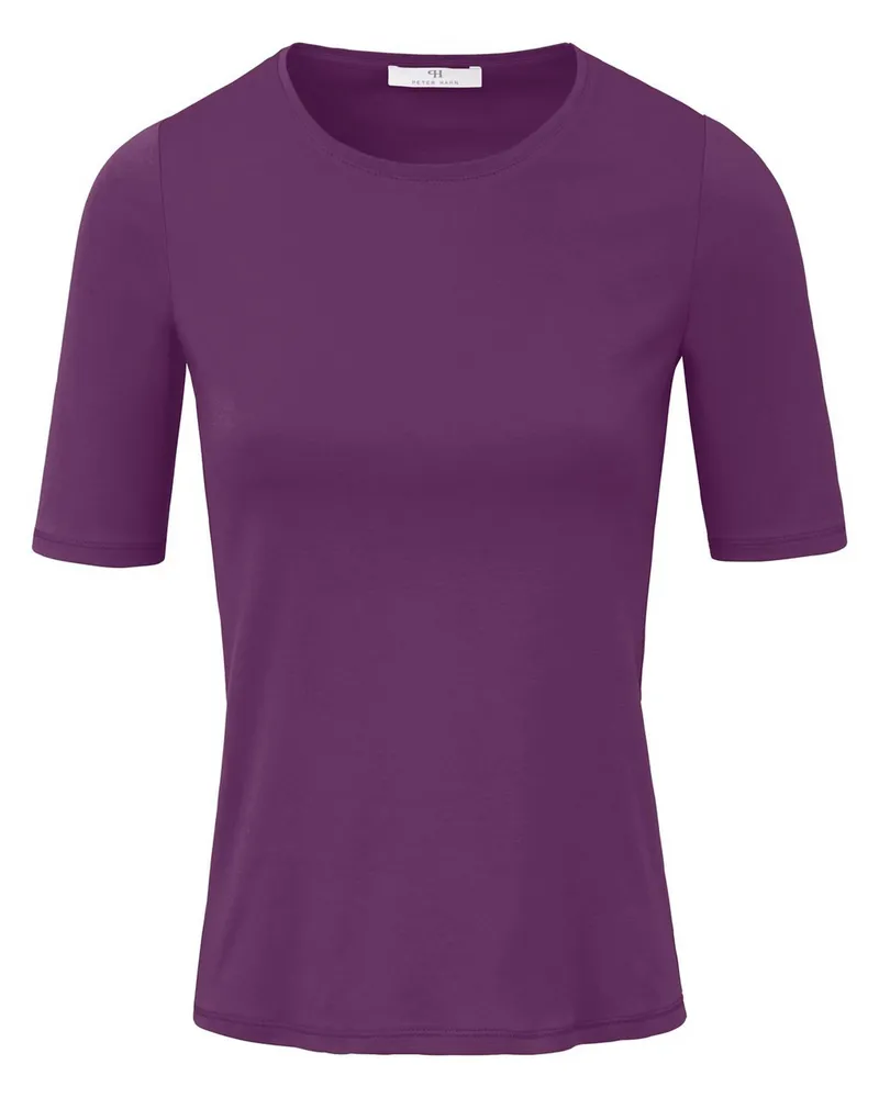 Peter Hahn Rundhals-Shirt  lila Lila