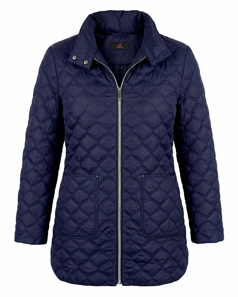 Emilia Lay Long-Steppjacke  blau Blau