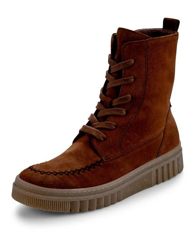 Gabor Schnür-Stiefelette  beige Beige