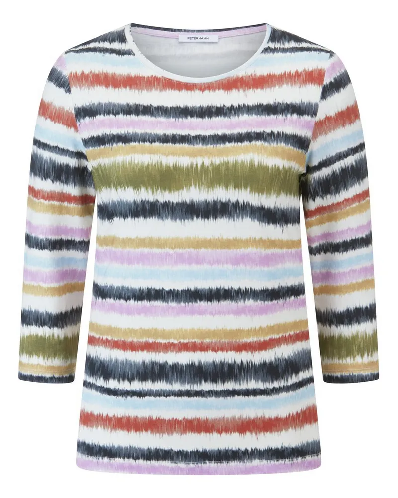 Peter Hahn Rundhals-Shirt 3/4-Arm  braun Braun