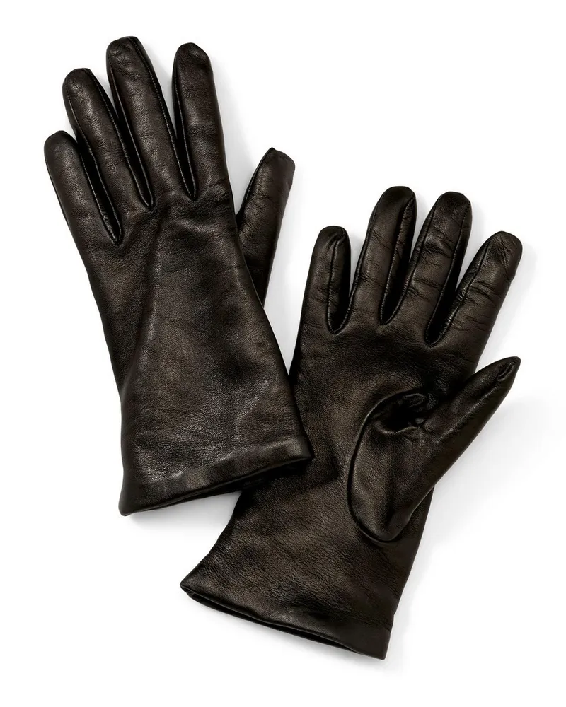 Peter Hahn Handschuhe  schwarz Schwarz