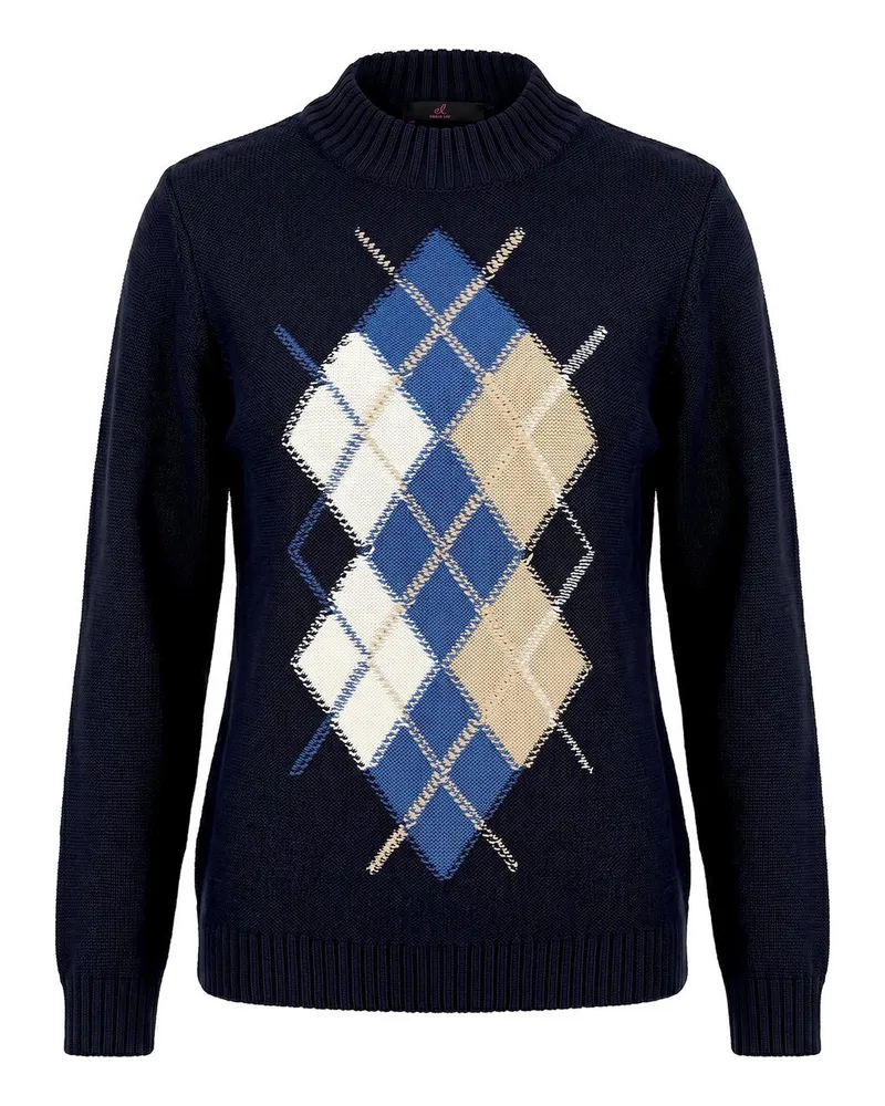 Emilia Lay Rundhals-Pullover  blau Blau
