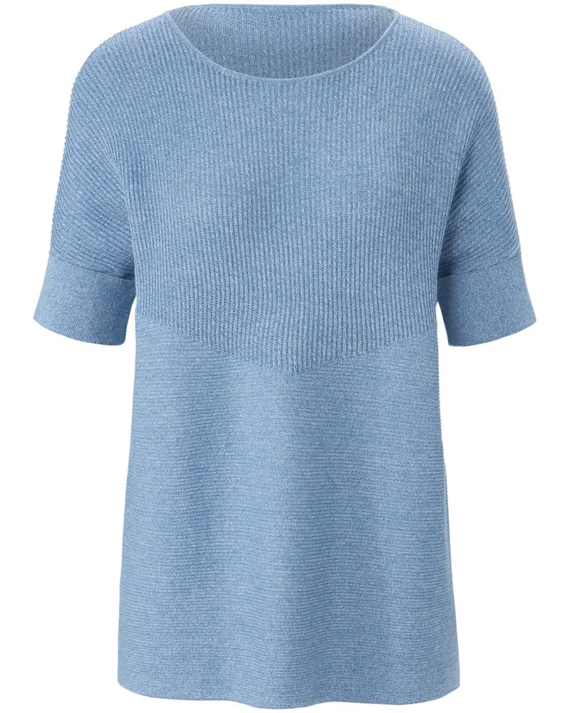 Peter Hahn Pullover Kimono-Halbarm  blau Blau