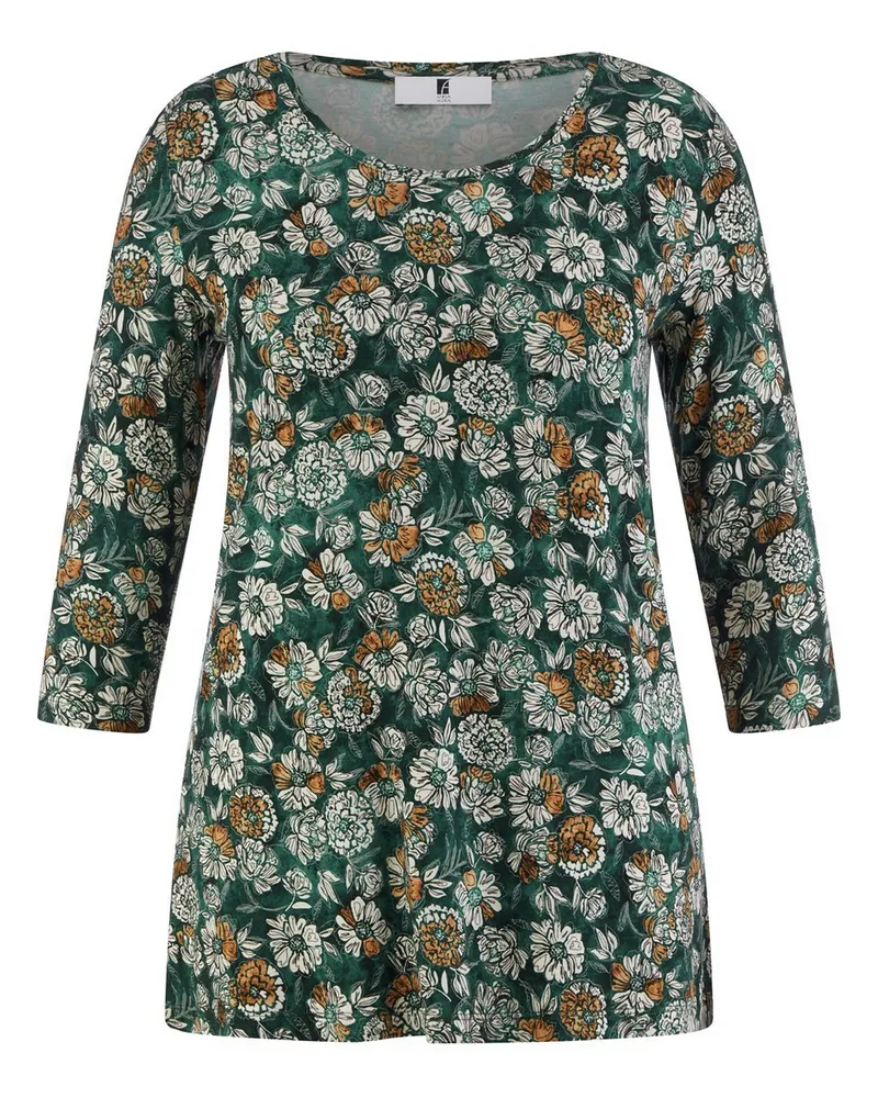 Anna Aura Rundhals-Shirt 3/4-Arm  türkis Türkis