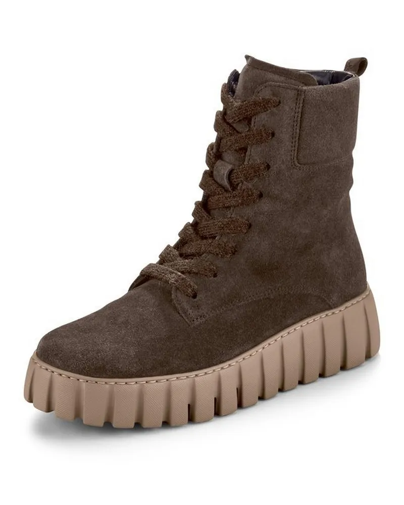Gabor Plateau-Schnür-Stiefelette  braun Braun