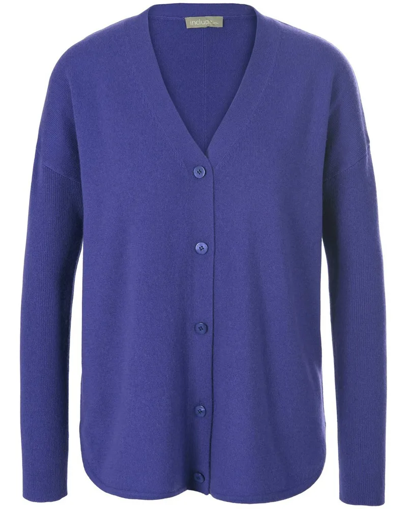 Include Strickjacke aus Schurwolle und Kaschmir  lila Lila