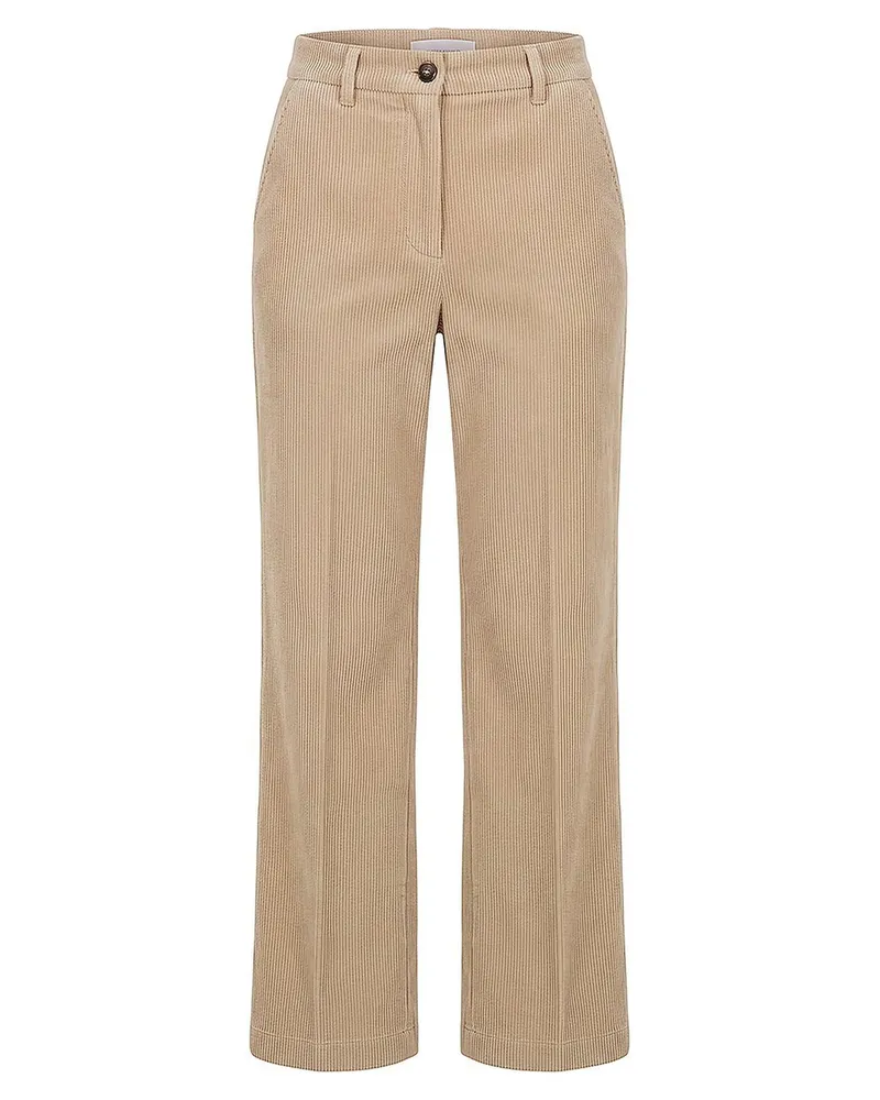 FADENMEISTER BERLIN Wide Fit-Cord-Hose  beige Beige
