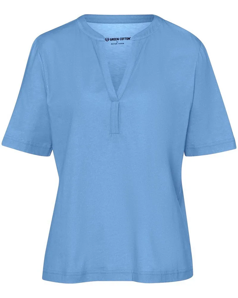 Green Cotton Shirt Sine  blau Blau