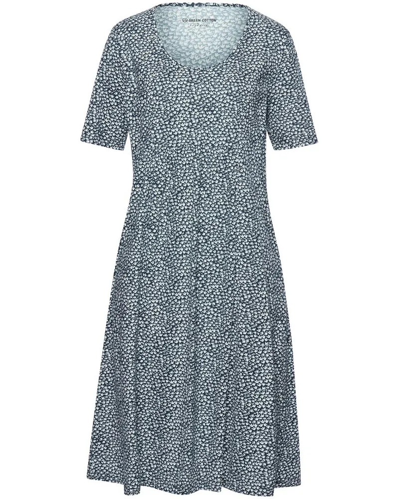 Green Cotton Jersey-Kleid Selma  blau Blau