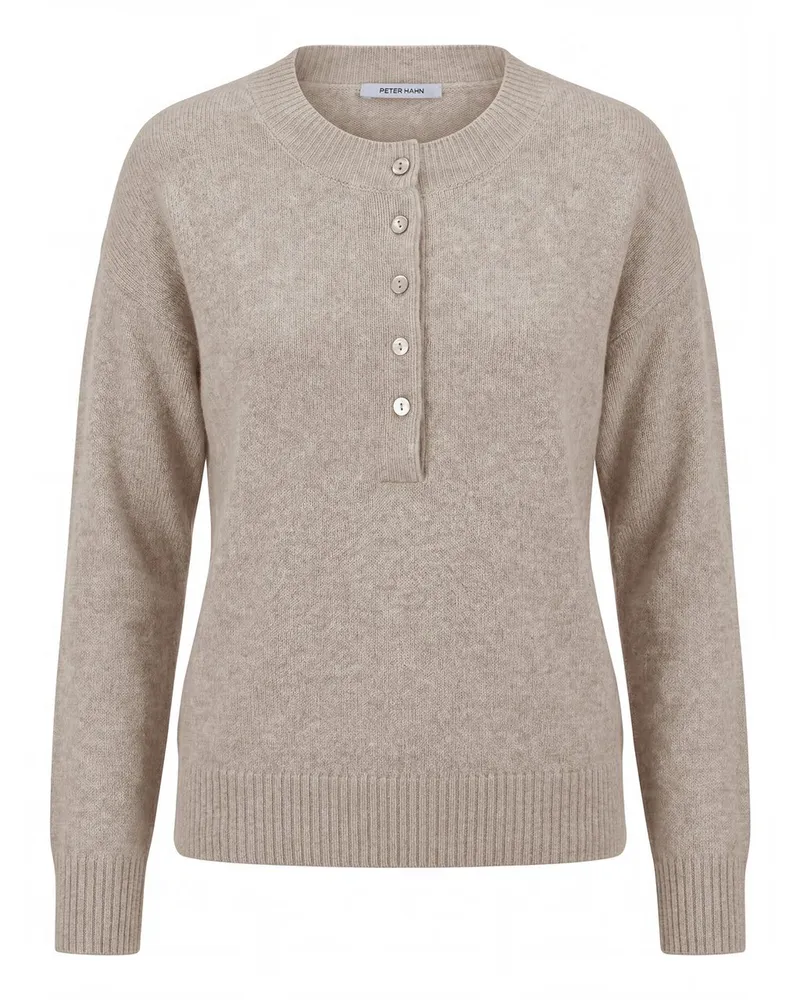 Peter Hahn Rundhals-Pullover  beige Beige