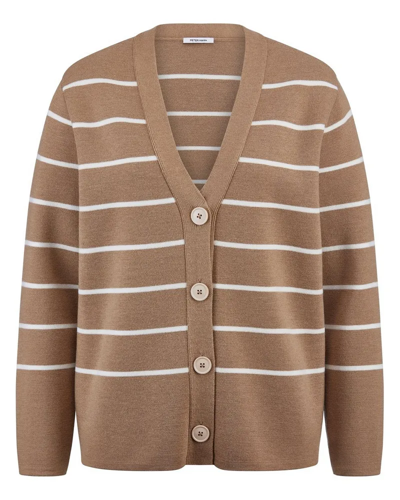 Peter Hahn Strickjacke  braun Braun