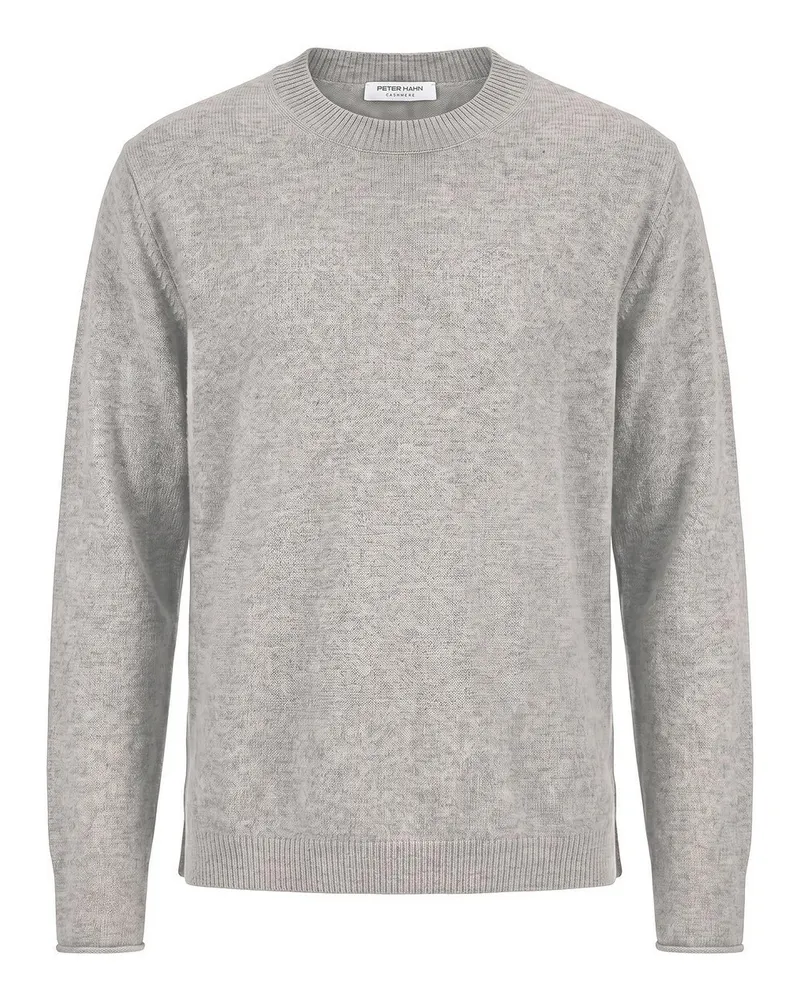 Peter Hahn Rundhals-Pullover aus Kaschmir  grau Grau