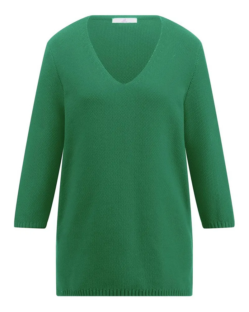 Emilia Lay V-Pullover 3/4-Arm  grün Grün