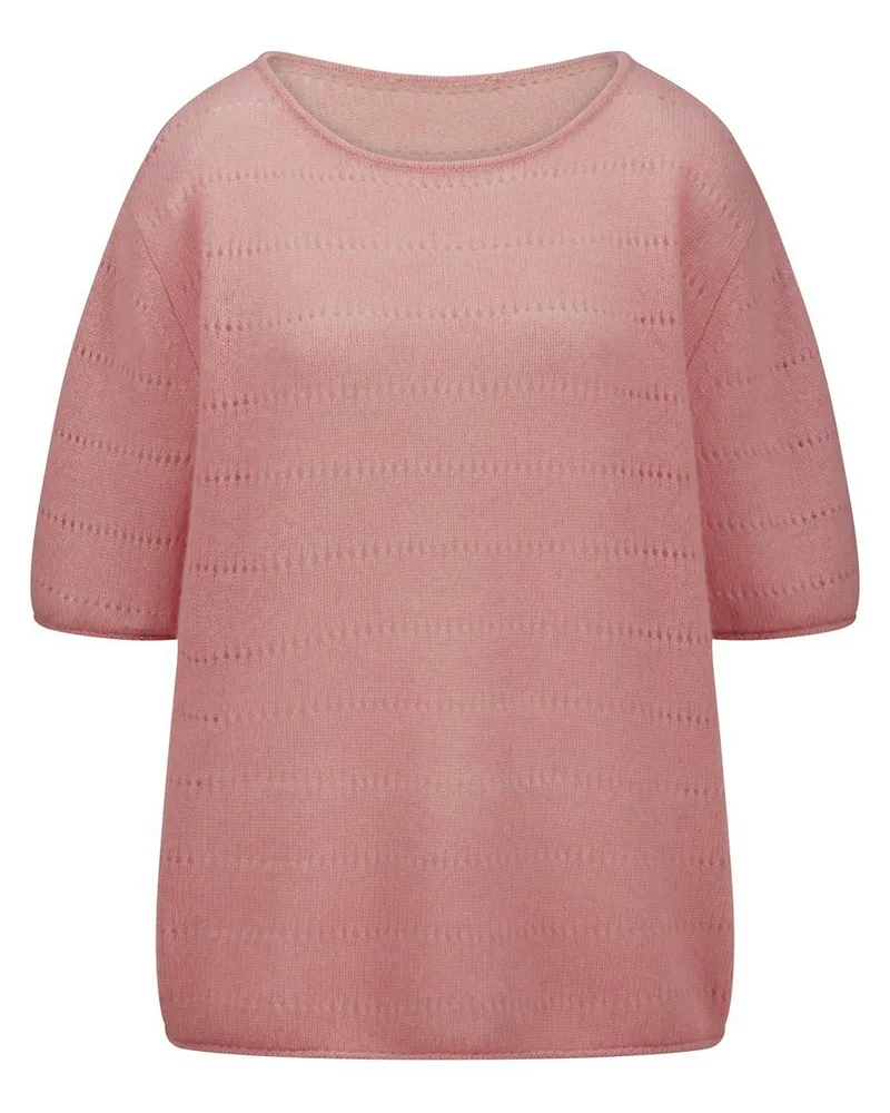 Peter Hahn Pullover U-Boot-Ausschnitt  rosé Rosé