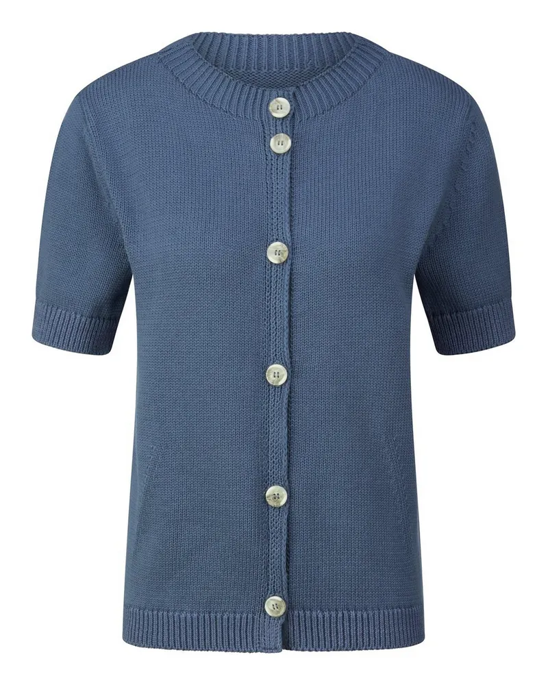 Peter Hahn Strickjacke  blau Blau