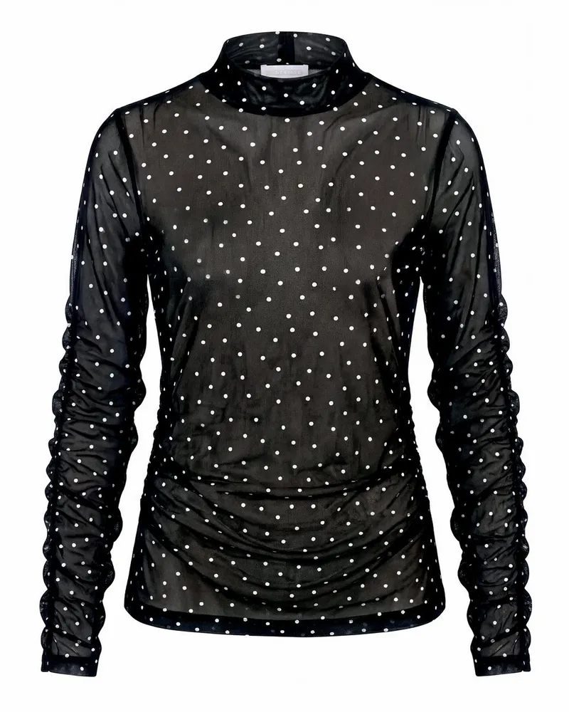 St. Emile Mesh-Shirt  schwarz Schwarz