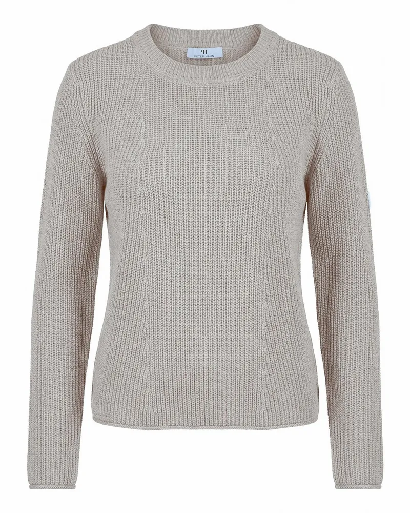 Peter Hahn Rundhals-Pullover  grau Grau